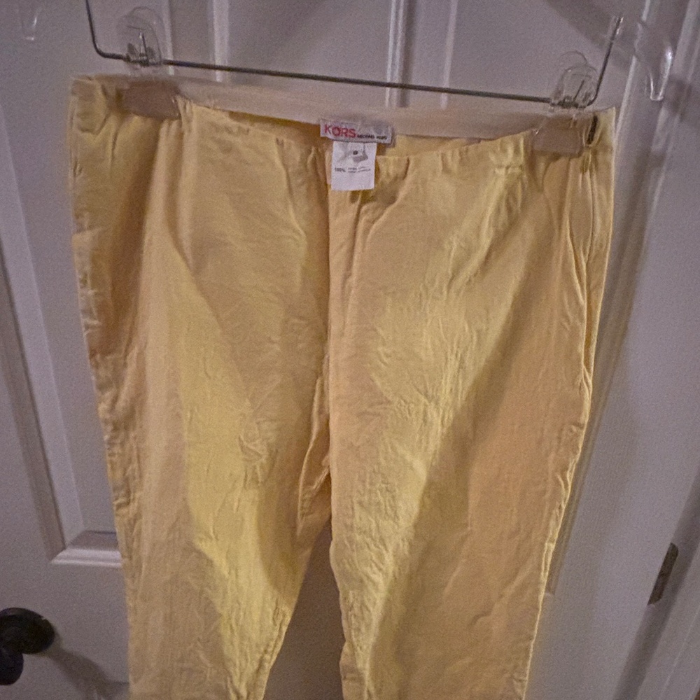 Michael Kors KORS Yellow Dress Pants Size 8